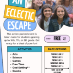 An Eclectic Escape – Program for Middle School Students